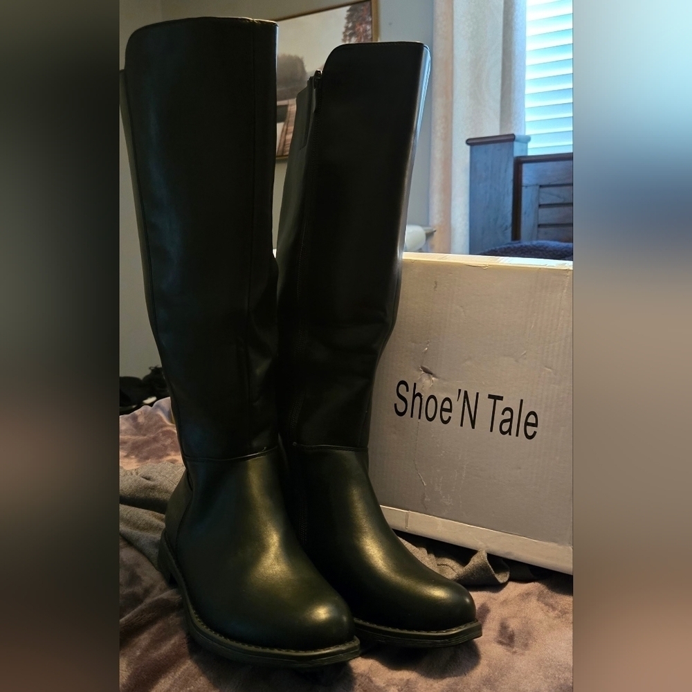 NWB Shoe 'N Tale Wide Calf Knee High Boots #417 - Picture 5 of 12
